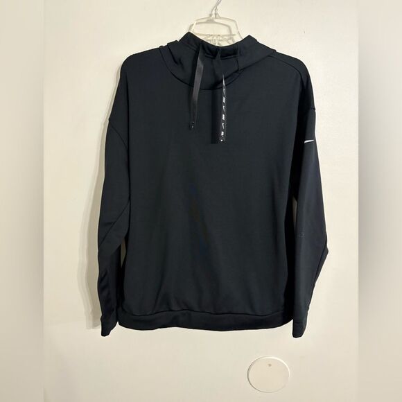 Nike Black Fleece Hoodie Size Large Unisex - Picture 1 of 5